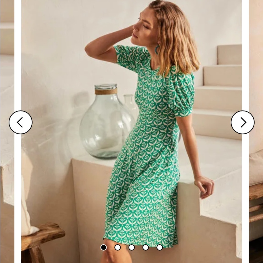 Biden Roberta Floral Jersey Dress